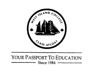 WEST ISLAND COLLEGE CLASS AFLOAT YOUR PASSPORT TO EDUCATION SINCE 1984