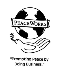 PEACEWORKS "PROMOTING PEACE BY DOING BUSINESS."