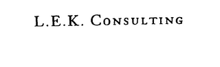 L.E.K. CONSULTING