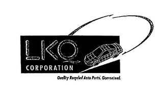 LKQ CORPORATION QUALITY RECYCLED AUTO PARTS.  GUARANTEED.