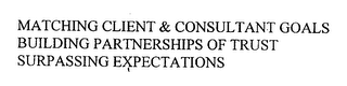 MATCHING CLIENT & CONSULTANT GOALS