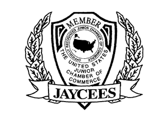 MEMBER THE UNITED STATES JUNIOR CHAMBER OF COMMERCE JAYCEES OFFICIALLY RECOGNIZED JUNIOR CHAMBER OF COMMERCE