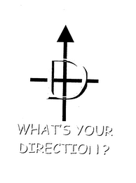 D WHAT'S YOUR DIRECTION?