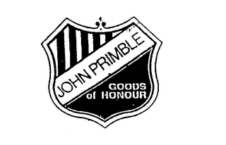 JOHN PRIMBLE GOODS OF HONOUR