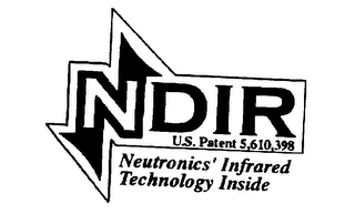 NDIR U.S. PATENT 5,610,398 NEUTRONICS' INFRARED TECHNOLOGY INSIDE