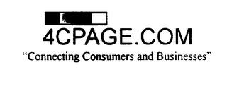 4CPAGE.COM "CONNECTING CONSUMERS AND BUSINESSES"