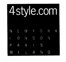 4STYLE.COM NEW YORK LONDON PARIS MILANO