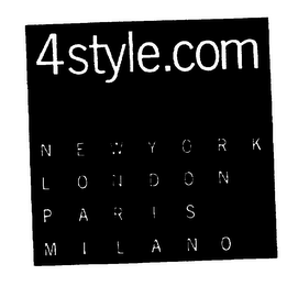 4STYLE.COM NEW YORK LONDON PARIS MILANO