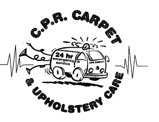 C.P.R. CARPET & UPHOLSTERY CARE 24 HR EMERGENCY SERVICE CPR CARPET