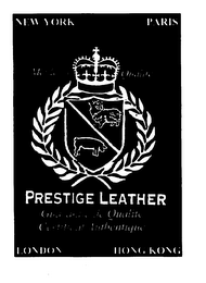 PRESTIGE LEATHER GUARANTIE DE QUALITE CERTIFICAT AUTBENTIQUE