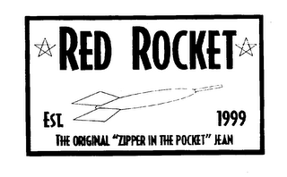 RED ROCKET THE ORIGINAL "ZIPPER IN THE POCKET" JEAN