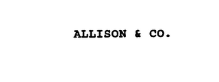 ALLISON & CO.