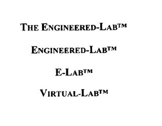 THE ENGINEERED-LAB ENGINEERED-LAB E-LAB VIRTUAL-LAB