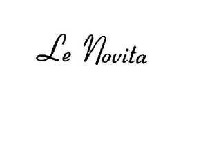 LE NOVITA