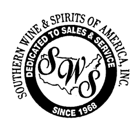 SWS SOUTHERN WINE & SPIRITS OF AMERICA,INC. DEDICATED TO SALES & SERVICE SINCE 1968