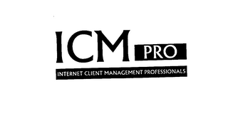 ICMPRO INTERNET CLIENT MANAGEMENT PROFESSIONALS