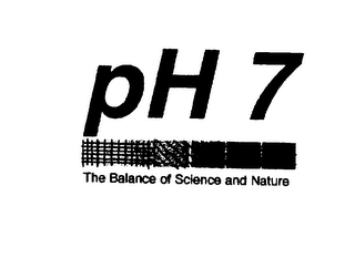 PH 7 THE BALANCE OF SCIENCE AND NATURE