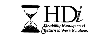 HDI DISABILITY MANAGEMENT & RETURN TO WORK SOLUTIONS