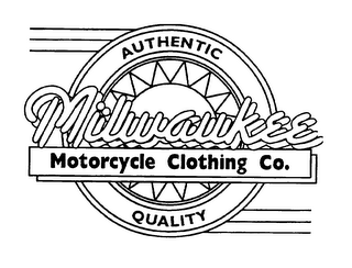 MILWAUKEE MOTORCYCLE CLOTHING CO. AUTHENTIC QUALITY