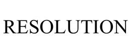 RESOLUTION