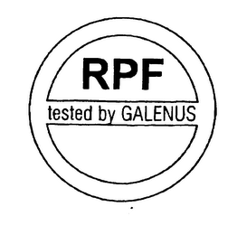 RPF TESTED BY GALENUS