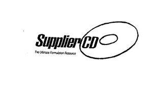 SUPPLIER CD THE ULTIMATE FORMULATION RESOURCE