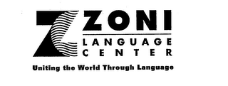 Z ZONI LANGUAGE CENTER UNITING THE WORLD THROUGH LANGUAGE