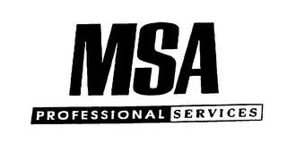 MSA PROFESSIONAL SERVICES