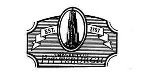 UNIVERSITY OF PITTSBURGH EST. 1787