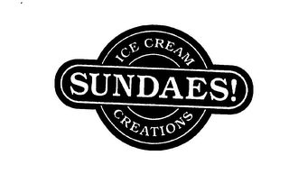 SUNDAE'S! ICE CREAM CREATIONS