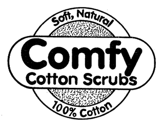 COMFY COTTON SCRUBS SOFT, NATURAL 100% COTTON