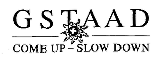 GSTAAD COME UP-SLOW DOWN