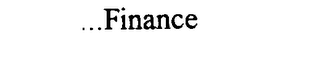. . .FINANCE