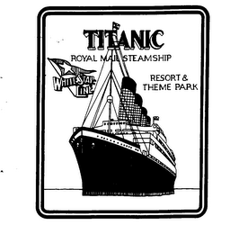 TITANIC ROYAL MAIL STEAMSHIP WHITE STARLINE RESORT & THEME PARK