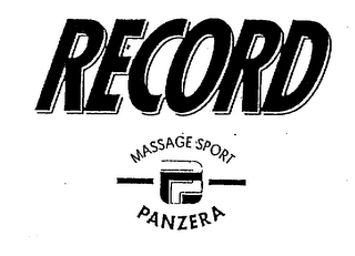 RECORD MASSAGE SPORT PANZERA