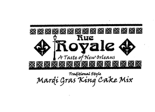 RUE ROYALE A TASTE OF NEW ORLEANS TRADITIONAL STYLE MARDI GRAS KING CAKE MIX