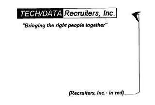 TECH/DATA RECRUITERS, INC. "BRINGING THE RIGHT PEOPLE TOGETHER"