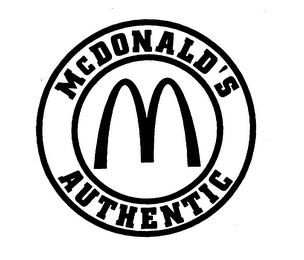 M MCDONALD'S AUTHENTIC