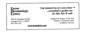 "THE DERMATOLOGY SOLUTION"