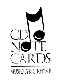 CD NOTE CARDS MUSIC-LYRIC-RHYME