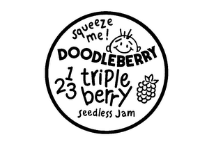 SQUEEZE ME! DOODLEBERRY 1 TRIPLE 23 BERRY SEEDLESS JAM