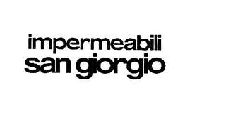 IMPERMEABILI SAN GIORGIO