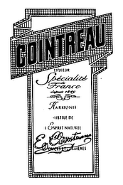 COINTREAU LIQUEUR SPECIALITE DE FRANCE DEPUIS 1849 HARMONIE SUBTILE DE L'ESPIRT NATUREL DES ORANGES DOUCES ET AMERES