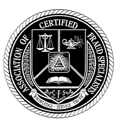 ASSOCIATION OF CERTIFIED FRAUD SPECIALISTS "KNOWLEDGE SERVICE TRUTH" CFS