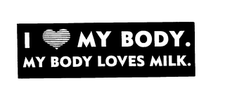 I MY BODY.  MY BODY LOVES MILK.