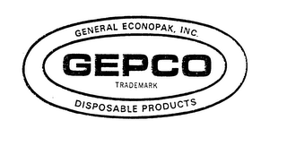 GEPCO GENERAL ECONOPAK, INC. DISPOSABLEPRODUCTS