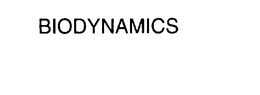 BIODYNAMICS