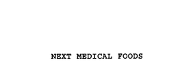 NEXT MEDICAL FOODS
