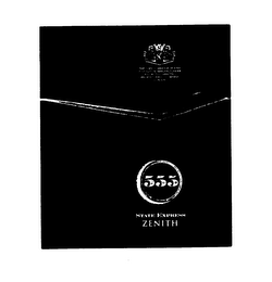 555 STATE EXPRESS ZENITH THE CLASSIC MARQUE OF HIGH DISTINCTION MANUFACTURERS OF QUALITY CIGARETTES ARDATH TOBACCO COMPANY LONDON