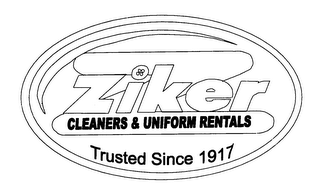 Z ZIKER CLEANERS & UNIFORM RENTALS TRUSTED SINCE 1917